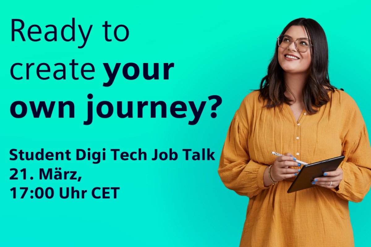 Student Digi Tech Job Talk | Entdecke Deine Karrieremöglichkeiten im Siemens Expert House