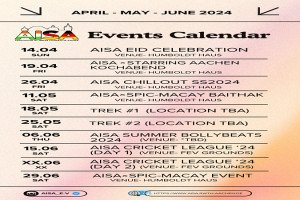 AISA EVENT CALENDER (April to June 2024)