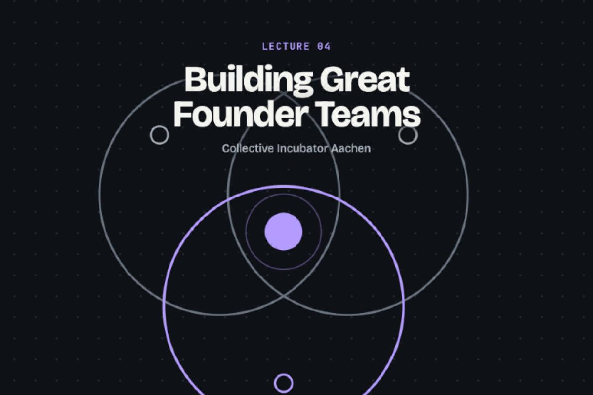 CI Academy Lecture 4 - Building Great Founder Teams